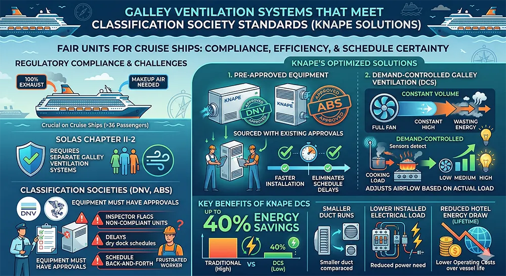 Makeup air on a cruise ship infographic benefits